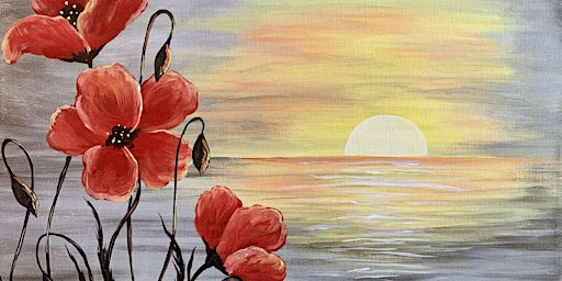 Image principale de Poppies At Sunset - Paint and Sip by Classpop!™