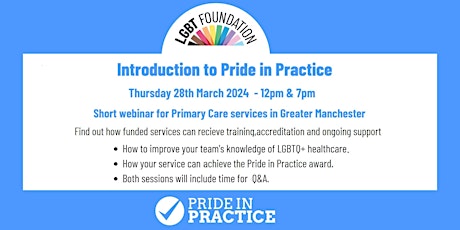 Introduction to Pride in Practice for Primary Care Services