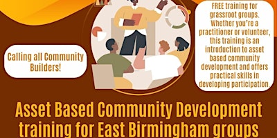 Asset Based Community Development training for East Birmingham groups primary image