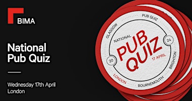 BIMA's Pub Quiz | London primary image