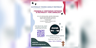 Imagem principal de Finding a Virtuous Spouse: A Catholic Retreat for Singles