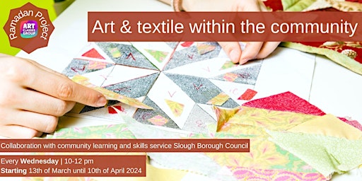 Primaire afbeelding van Art & textile within the community - Join us ACG studio in Slough