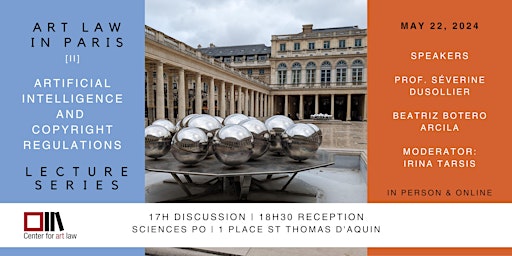 Immagine principale di Art Law in Paris: Lecture Series- AI & Copyright Regulations 