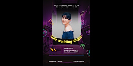 Solo Wedding Singer | An Exclusive Experience