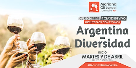 Imagen principal de Curso online de vinos, Argentina = Diversidad
