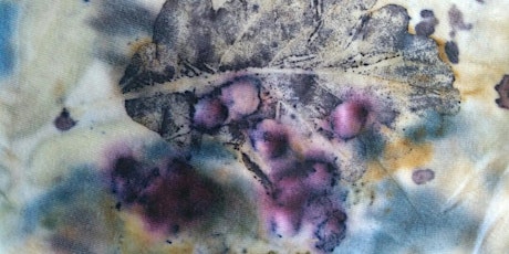 Eco Print onto Fabric with Leaves, Berries and Kitchen ingredients