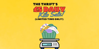 Imagem principal de THE THRIFT'S  £5/KG DAILY VINTAGE CLOTHING KILO SALE - CARDIFF