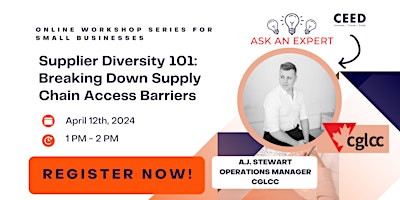 Hauptbild für Ask the Expert, Supplier Diversity 101: Breaking Down Supply Chain Barriers