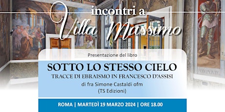 Immagine principale di Fra Simone Castaldi presenta a Roma il suo libro: "Sotto lo stesso cielo" 