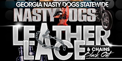 Georgia Nasty Dogs Mc Leather Lace N Chains Black Out primary image