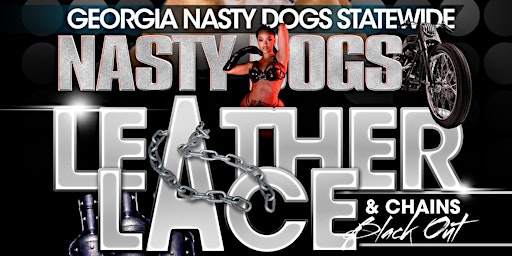 Imagem principal de Georgia Nasty Dogs Mc Leather Lace N Chains Black Out