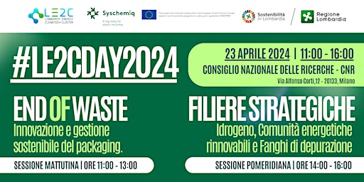 Primaire afbeelding van LE2CDay2024 | Sostenibilità del packaging e filiere strategiche!