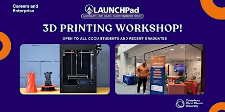 New 3D Printing Workshop!