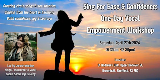 Primaire afbeelding van Sing For Ease & Confidence: One-Day Vocal Empowerment Workshop