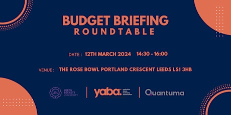 Primaire afbeelding van Budget Briefing Roundtable