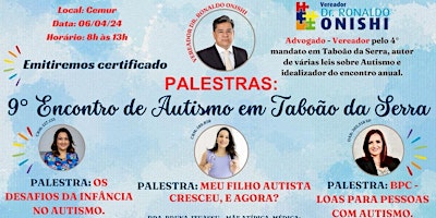 9º Encontro de Autismo de Taboão da Serra primary image