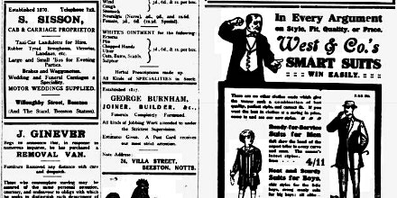 Imagen principal de Classified! Advertising in local newspapers in the 18th and 19th Centuries