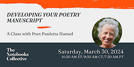 Developing Your Poetry Manuscript primary image