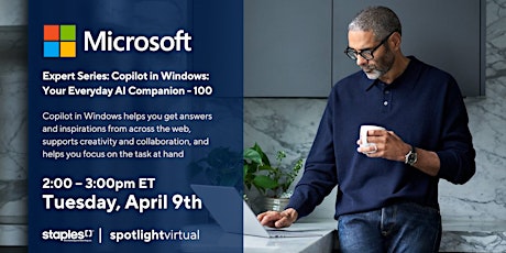 Expert Series: Copilot in Windows: Your Everyday AI Companion - 100 primary image