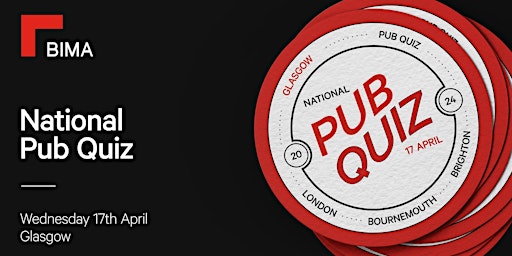 Imagem principal do evento BIMA's Pub Quiz | Scotland