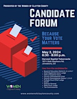 Primaire afbeelding van Women of Clayton County Candidate Forum