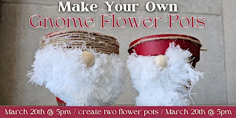 Make Your Own Gnome Flower Pots primary image