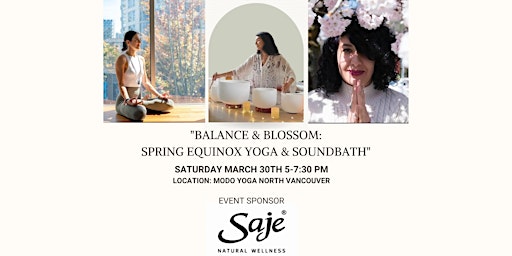 Hauptbild für "Balance & Blossom: Spring Equinox Yoga & Soundbath"