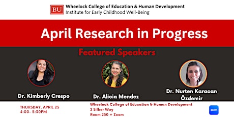 April Early Childhood Well-Being Research in Progress