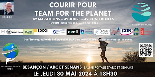 Hauptbild für Assistez à l'inspirante conférence  « Team For The Planet »