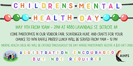 Children's Mental Health Day at AIHFS