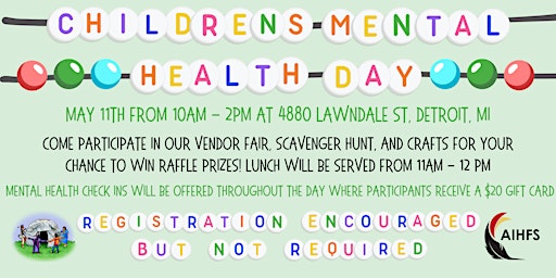 Children's Mental Health Day at AIHFS primary image