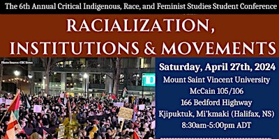 6th CIRFS Conference: Racialization, Institutions and Movements primary image