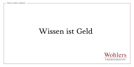 Hauptbild für Vortrag "Geld verstehen 2024"