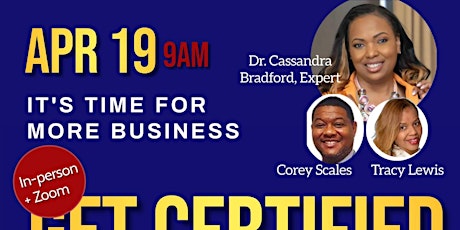 GET CERTIFIED MINORITY/WOMAN OWNED