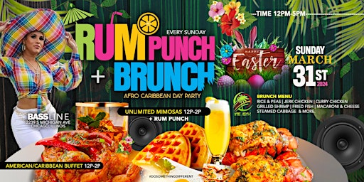 Primaire afbeelding van RUM, PUNCH AND BRUNCH - AN AFRO CARIBBEAN DAY PARTY