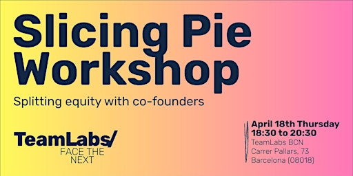 Imagem principal do evento Slicing Pie Workshop