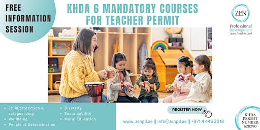 Primaire afbeelding van Free KHDA 6 Mandatory Courses Information Session