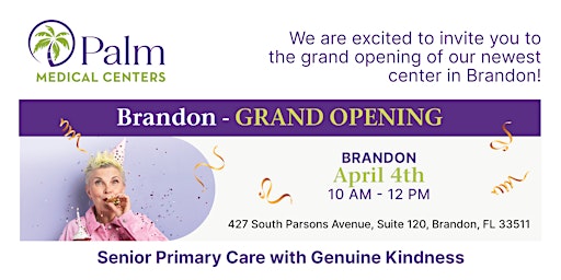 Image principale de Palm Medical Brandon Grand Opening