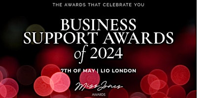 Imagem principal do evento Miss Jones Business Support Awards 2024
