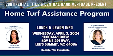 Home Turf Assistance Program- Lunch & Learn