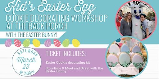 Image principale de Easter Egg Cookie Decorating with the Easter Bunny!