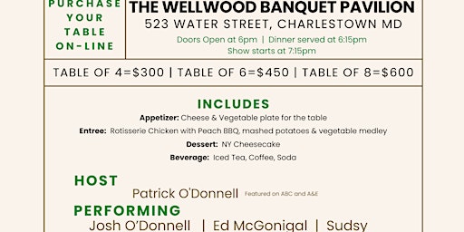 Image principale de Wellwood's Dinner & Adult Comedy Show