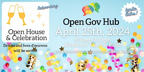 Hauptbild für Open Gov Hub Spring Open House Celebration
