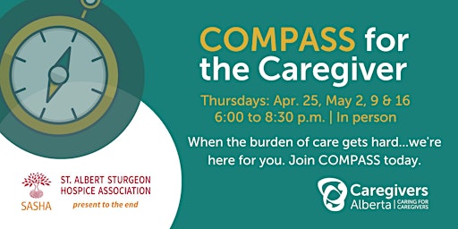 Imagem principal do evento COMPASS for the Caregiver (St. Albert)