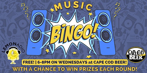 Image principale de Music Bingo w/ Lemonadio at Cape Cod Beer!