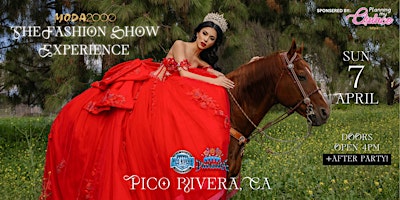 Primaire afbeelding van Moda 2000 The Fashion Show Experience✨ Pico Rivera, CA (Quinceañera)