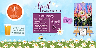 April Paint and Sip at Luppoleto Brewing Co primary image