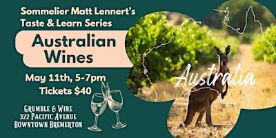 Imagem principal de Matt Lennert's Taste & Learn Series - Australian Wines