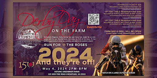 Imagem principal do evento Greenbrier Farms Presents Derby Day