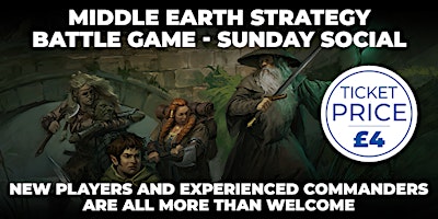 Imagem principal do evento Middle-earth Strategy Battle Game - Sunday Social (700 points)